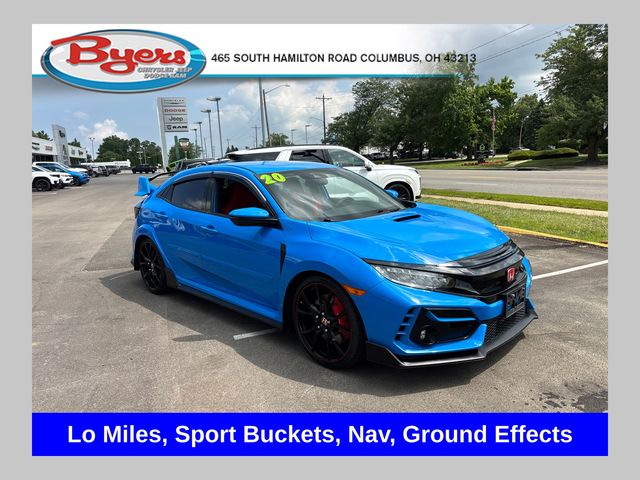 Blue 2020 Honda Civic Type R Hatchback Front-Wheel Drive 6-Speed Manual