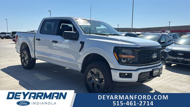 White Metallic 2025 Ford F-150 STX 4dr SuperCrew 4WD Pickup Truck Four-Wheel Drive Automatic