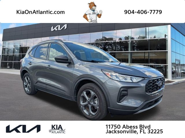 Gray Metallic 2025 Ford Escape Hybrid ST-Line FWD SUV / Crossover Front-Wheel Drive Continuously Variable Transmission
