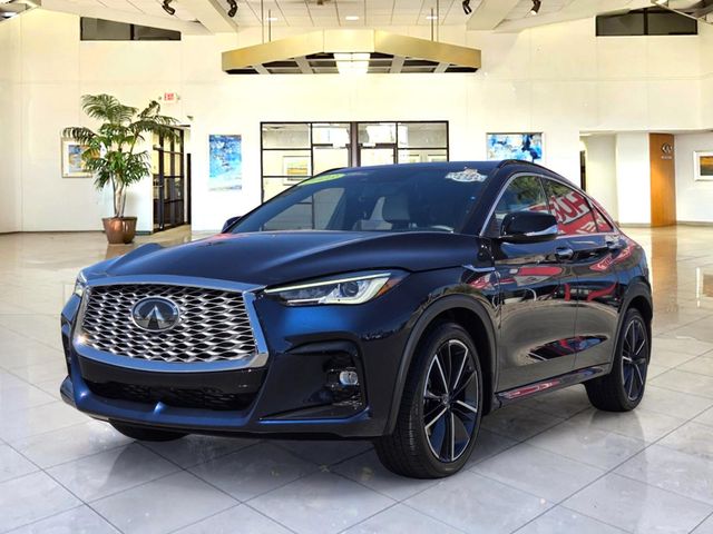 Blue 2023 INFINITI QX55 SUV / Crossover All-Wheel Drive Continuously Variable Transmission
