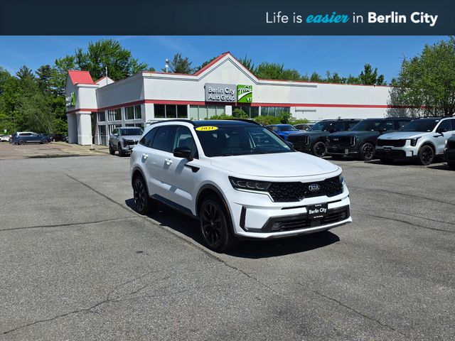 Glacial White Pearl 2021 Kia Sorento SUV / Crossover All-Wheel Drive 8-Speed Dual Clutch