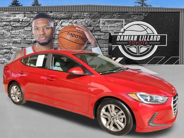 Scarlet Red 2018 Hyundai Elantra Sedan Front-Wheel Drive 6-Speed Automatic