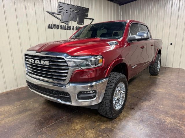Delmonico Red Pearlcoat 2025 RAM 1500 Pickup Truck Four-Wheel Drive 8-Speed Automatic