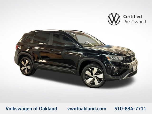 Deep Black Pearl 2023 Volkswagen Taos SUV / Crossover All-Wheel Drive 7-Speed Dual Clutch