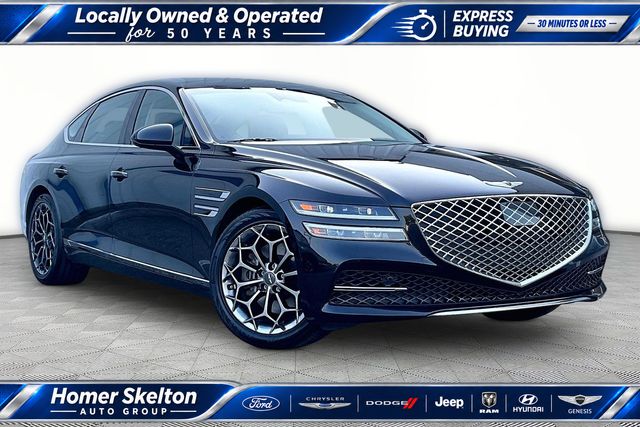 Vik Black 2021 Genesis G80 Sedan Rear-Wheel Drive 8-Speed Automatic