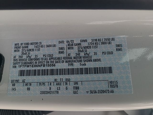 Used 2022 Ford F-150 Truck