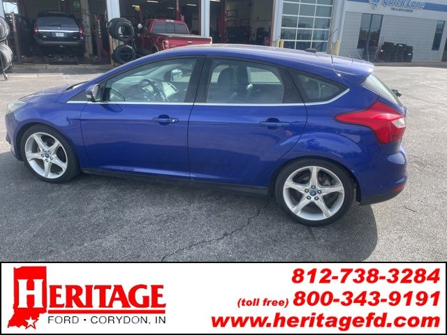 Blue Metallic 2014 Ford Focus Titanium Hatchback Hatchback Front-Wheel Drive 6-Speed Automatic
