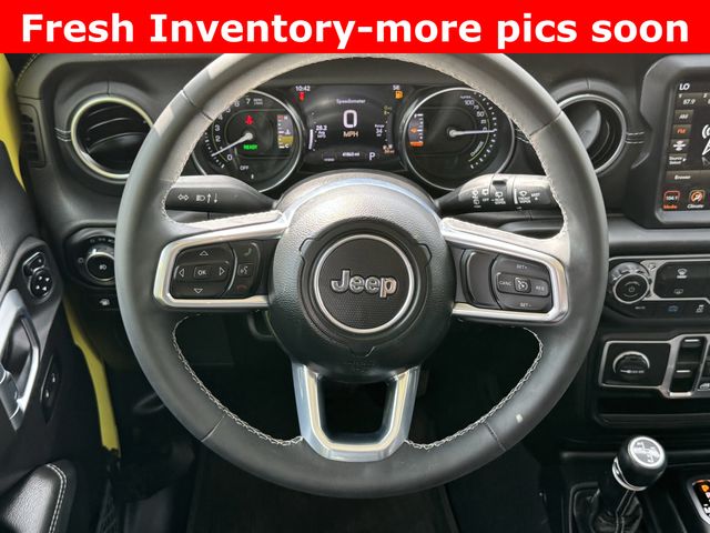2023 Jeep Wrangler Sahara 4xe Yellow at DeMontrond Gulf Freeway