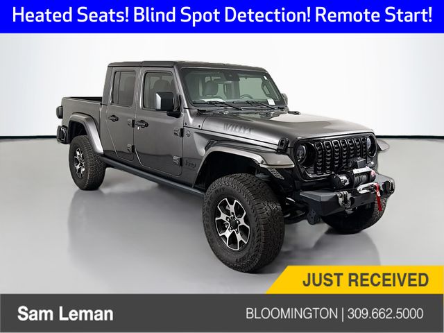 Gray (Granite Crystal Metallic Clearcoat) 2024 Jeep Gladiator Willys Crew Cab 4WD Pickup Truck Four-Wheel Drive 8-Speed Automatic