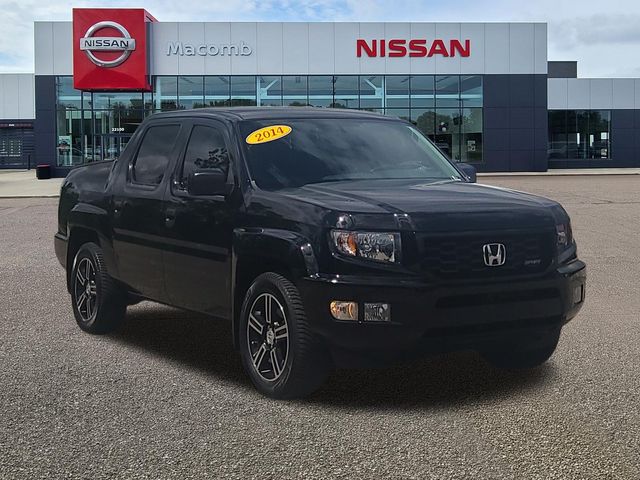 Crystal Black Pearl 2014 Honda Ridgeline Pickup Truck Four-Wheel Drive 5-Speed Automatic