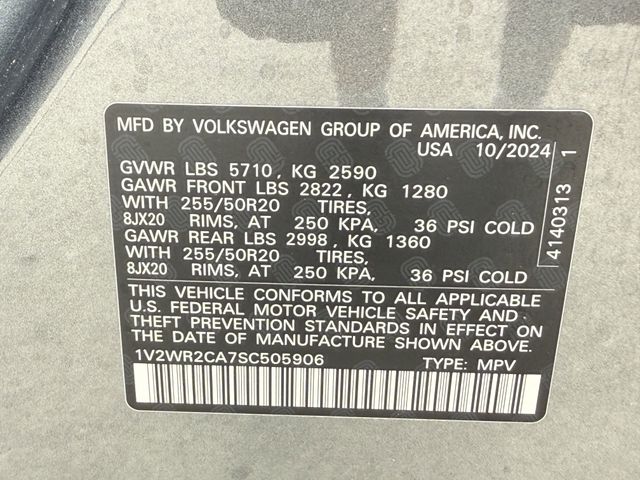 2025 Volkswagen Atlas 2.0T SE w/Technology Gray at Wharton Chevrolet GMC