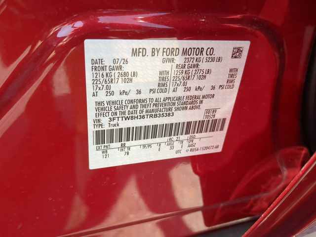 New 2026 Ruby Red Metallic Tinted Clearcoat Ford XLT image 45