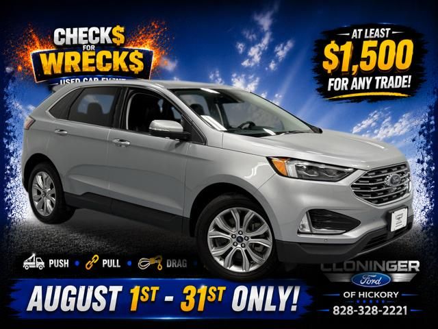Iconic Silver Metallic 2022 Ford Edge SUV / Crossover All-Wheel Drive 8-Speed Automatic