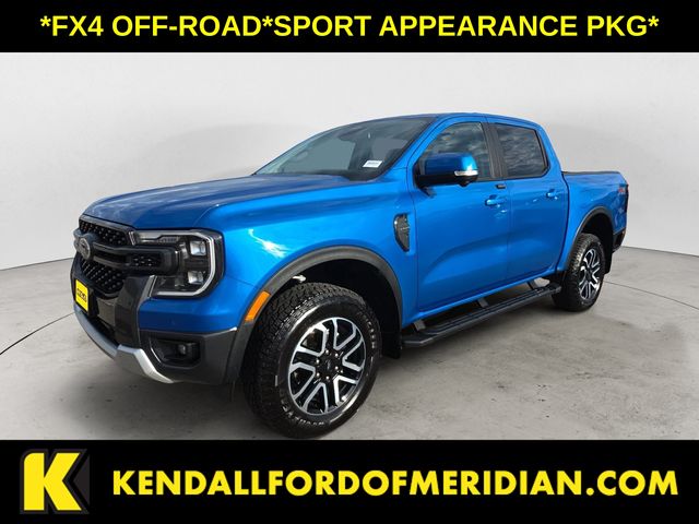 Blue Metallic 2025 Ford Ranger Pickup Truck Four-Wheel Drive Automatic