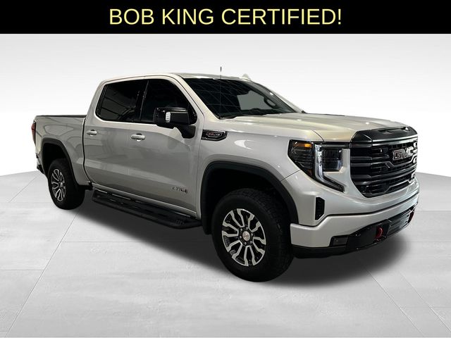 Quicksilver Metallic 2022 GMC Sierra 1500 AT4 Crew Cab 4WD Pickup Truck Four-Wheel Drive Automatic