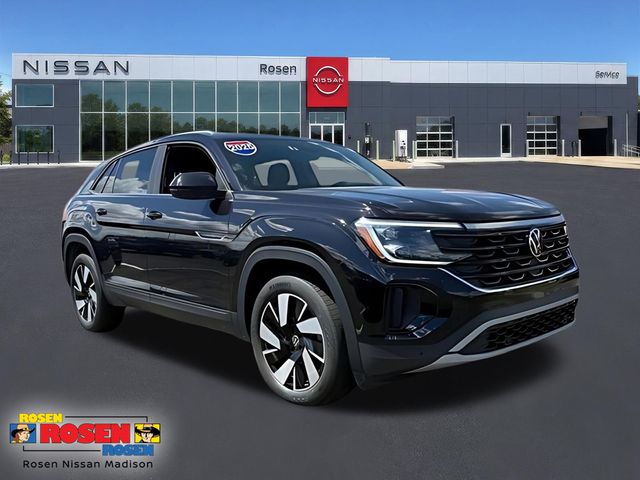 Black 2025 Volkswagen Atlas Cross Sport SUV / Crossover All-Wheel Drive 8-Speed Automatic