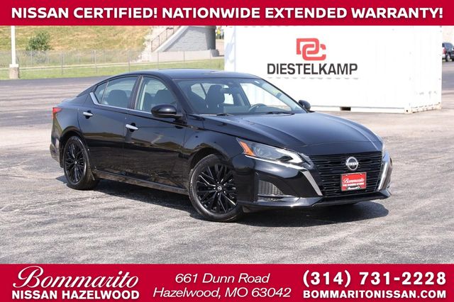 Super Black 2025 Nissan Altima Sedan Front-Wheel Drive Continuously Variable Transmission
