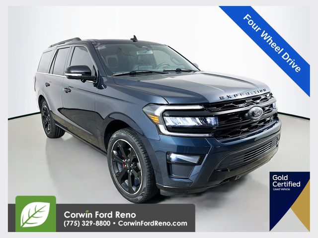 Blue Metallic 2022 Ford Expedition SUV / Crossover Four-Wheel Drive Automatic