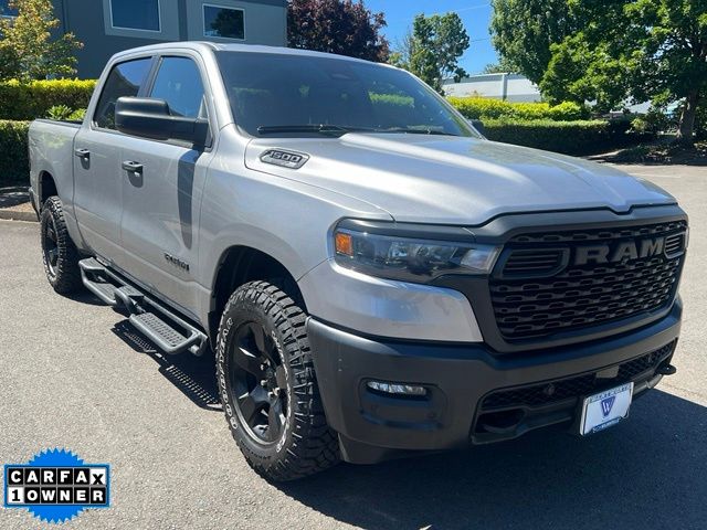 Billet Silver Metallic Clearcoat 2025 RAM 1500 Warlock 4dr Crew Cab 4WD Pickup Truck Four-Wheel Drive 8-Speed Automatic