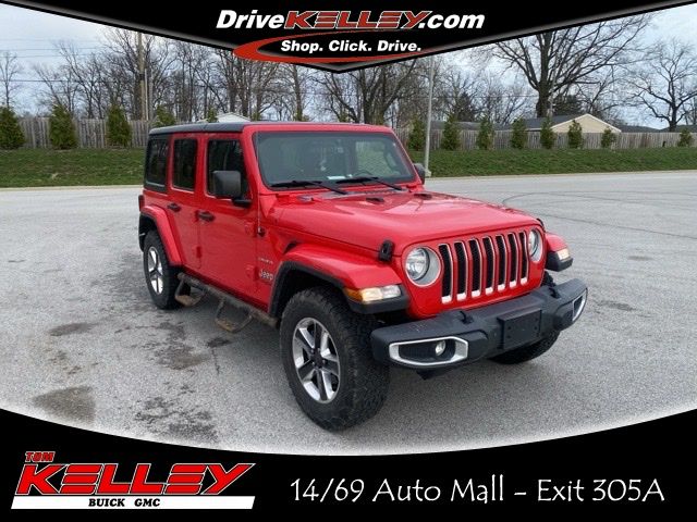 Firecracker Red Clearcoat 2019 Jeep Wrangler Unlimited Sahara 4WD SUV / Crossover Four-Wheel Drive 8-Speed Automatic