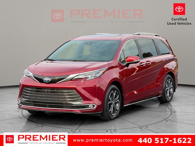 Red (Ruby Flare Pearl) 2025 Toyota Sienna Minivan All-Wheel Drive Continuously Variable Transmission