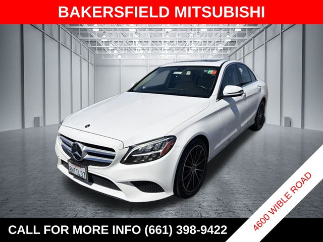 White 2019 Mercedes-Benz C-Class Sedan Rear-Wheel Drive 9-Speed Automatic
