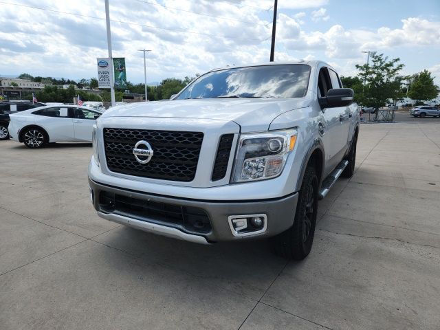 Brilliant Silver Metallic 2017 Nissan Titan Pickup Truck Four-Wheel Drive 7-Speed Automatic