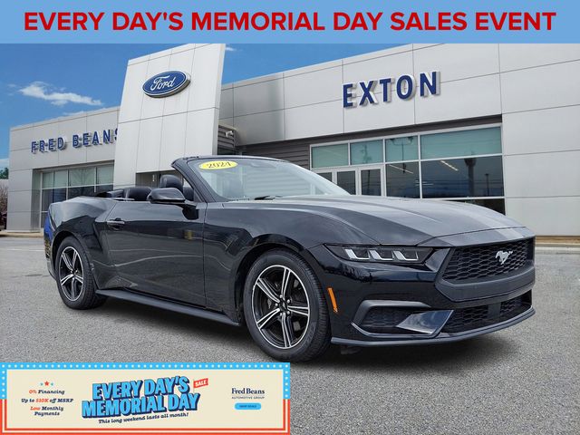 Shadow Black 2024 Ford Mustang EcoBoost Premium Convertible RWD Convertible Rear-Wheel Drive Automatic