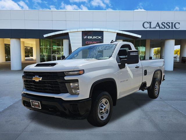 Summit White 2024 Chevrolet Silverado 2500HD Work Truck Regular Cab LB RWD Pickup Truck 4X2 Automatic