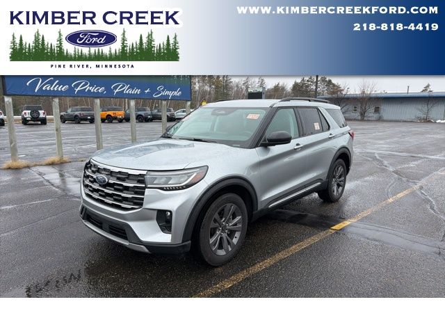 Iconic Silver Metallic 2025 Ford Explorer Active AWD SUV / Crossover All-Wheel Drive Automatic
