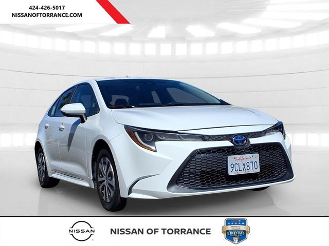 White 2022 Toyota Corolla Hybrid Sedan Front-Wheel Drive Continuously Variable Transmission