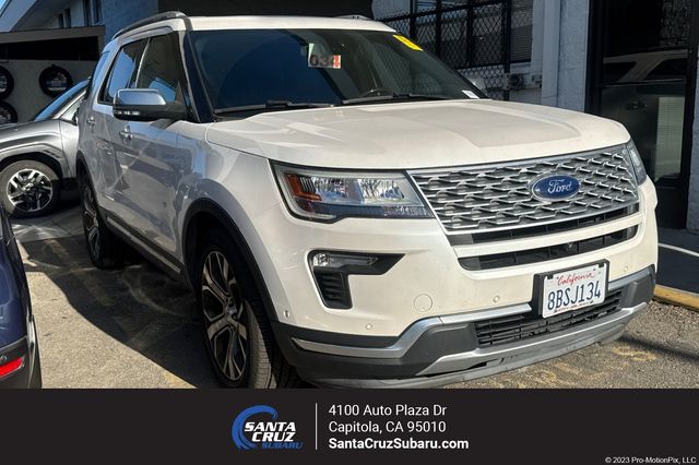 White Platinum Clearcoat Metallic 2018 Ford Explorer SUV / Crossover All-Wheel Drive 6-Speed Automatic