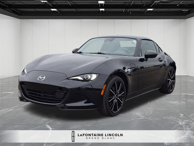 Jet Black 2024 Mazda MX-5 Miata Convertible Rear-Wheel Drive 6-Speed Automatic