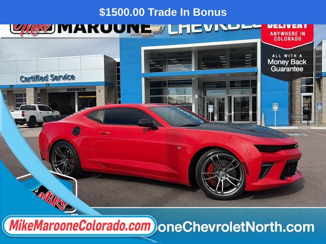 Red Hot 2018 Chevrolet Camaro 1SS Coupe RWD Coupe Rear-Wheel Drive 6-Speed Manual