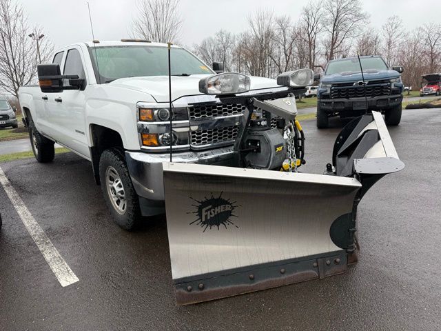 Summit White 2019 Chevrolet Silverado 2500HD Work Truck Double Cab 4WD Pickup Truck Four-Wheel Drive 6-Speed Automatic Overdrive