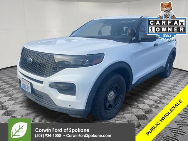 Oxford White 2021 Ford Explorer Police Interceptor Utility AWD SUV / Crossover All-Wheel Drive Automatic