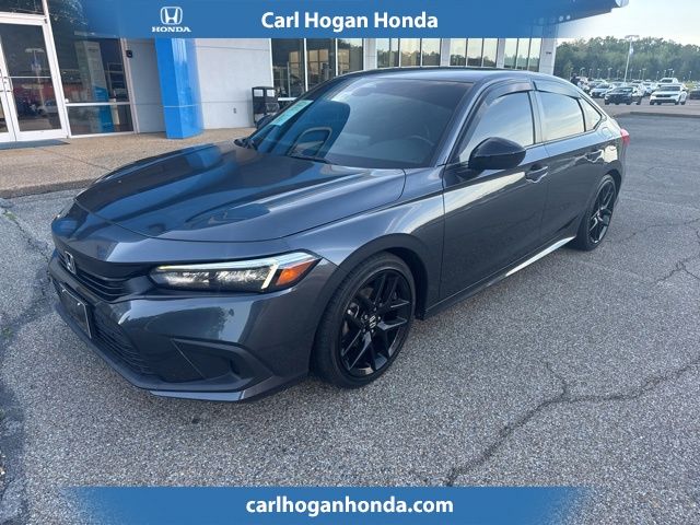 Sonic Gray Pearl 2022 Honda Civic Sport FWD Sedan Front-Wheel Drive Continuously Variable Transmission