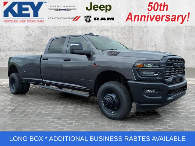 Gray (Granite Crystal Metallic Clearcoat) 2026 RAM 3500 Tradesman Crew Cab LB DRW 4WD Pickup Truck Four-Wheel Drive 8-Speed Automatic