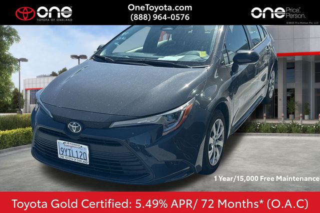 Underground 2026 Toyota Corolla Sedan Front-Wheel Drive Continuously Variable Transmission