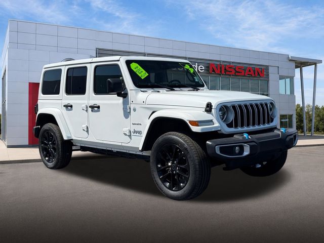 Bright White Clearcoat 2024 Jeep Wrangler 4xe SUV / Crossover Four-Wheel Drive 8-Speed Automatic