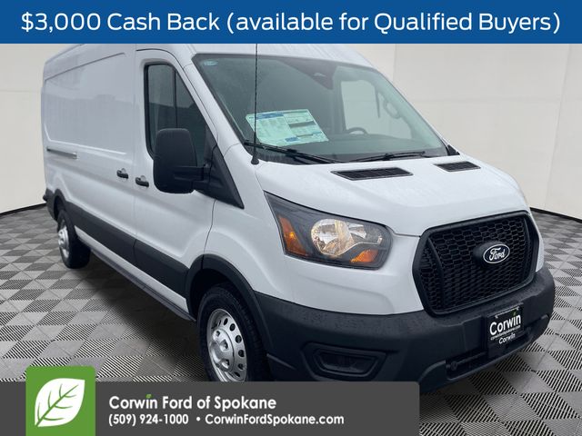 Oxford White 2026 Ford Transit Cargo 250 Medium Roof LB AWD Van All-Wheel Drive