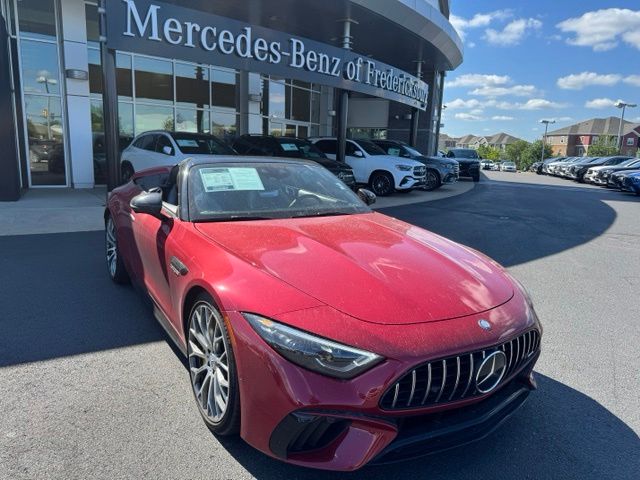 MANUFAKTUR Patagonia Red Metallic 2023 Mercedes-Benz SL-Class AMG SL 55 4MATIC Convertible All-Wheel Drive 9-Speed Automatic