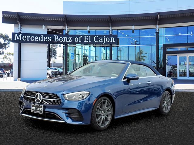 Starling Blue Metallic 2022 Mercedes-Benz E-Class Convertible Rear-Wheel Drive 9-Speed Automatic