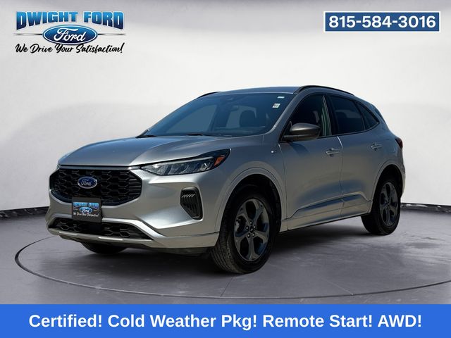 Silver 2024 Ford Escape SUV / Crossover All-Wheel Drive 8-Speed Automatic