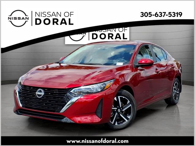 Red (Scarlet Ember Tintcoat) 2025 Nissan Sentra SV FWD Sedan Front-Wheel Drive Continuously Variable Transmission