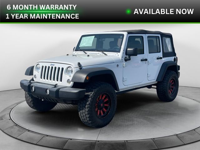 Bright White Clearcoat 2018 Jeep Wrangler JK Unlimited Sport 4WD SUV / Crossover Four-Wheel Drive 5-Speed Automatic