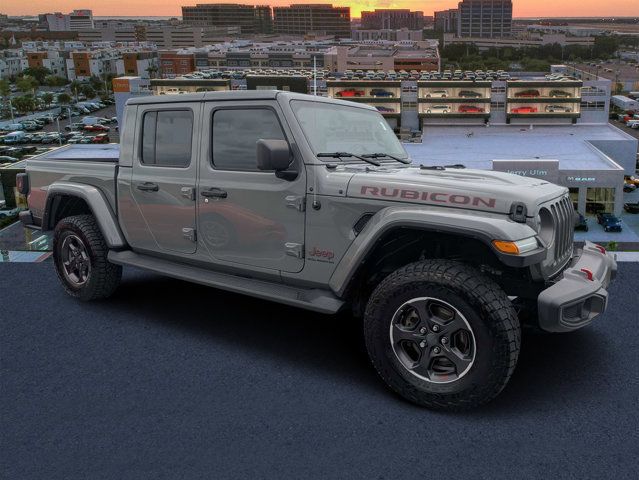 Gray 2023 Jeep Gladiator Rubicon Crew Cab 4WD Pickup Truck Four-Wheel Drive 8-Speed Automatic