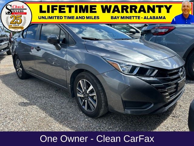 Gray (Gun Metallic) 2024 Nissan Versa Sedan Front-Wheel Drive Continuously Variable Transmission