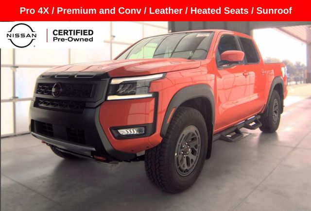 Afterburn Orange 2026 Nissan Frontier Pickup Truck Four-Wheel Drive 9-Speed Automatic Overdrive