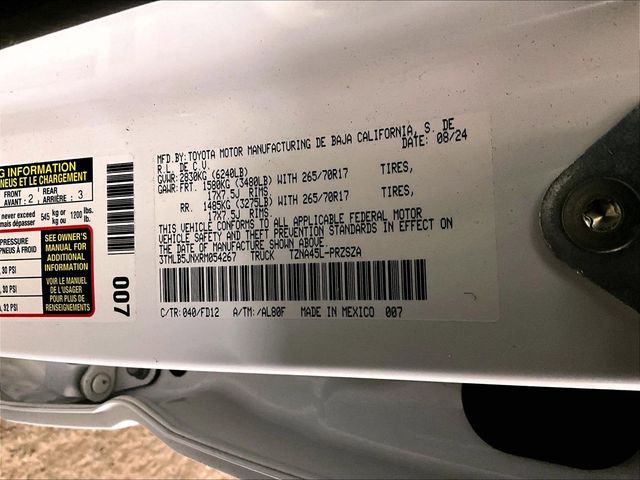 2024 Toyota Tacoma TRD Off-Road White at Bob Ruth Ford